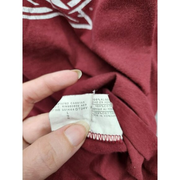 Russell Athletics Seminoles Womens Red V-Neck T-Shirt Size M - Picture 3 of 5